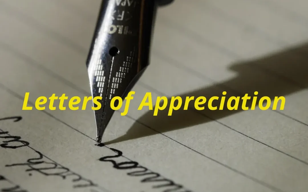 Letters of Appreciation – Bethany Professional Childcare