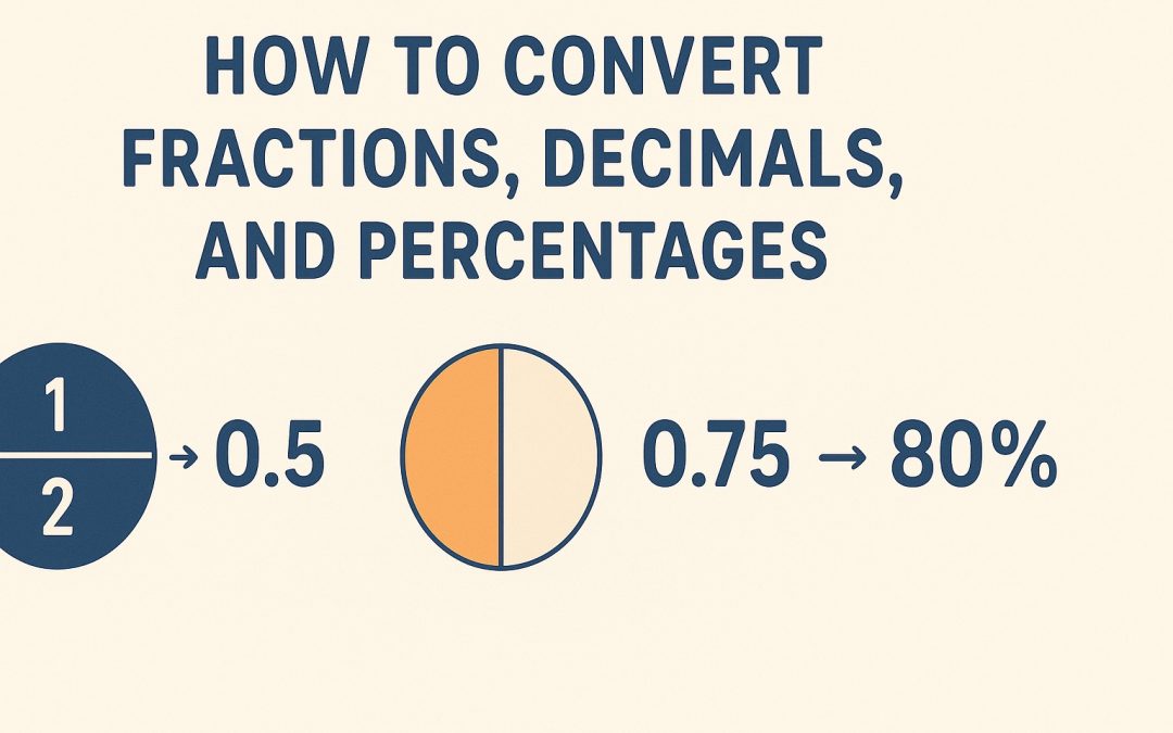 How to Convert Fractions, Decimals, and Percentages With Chart