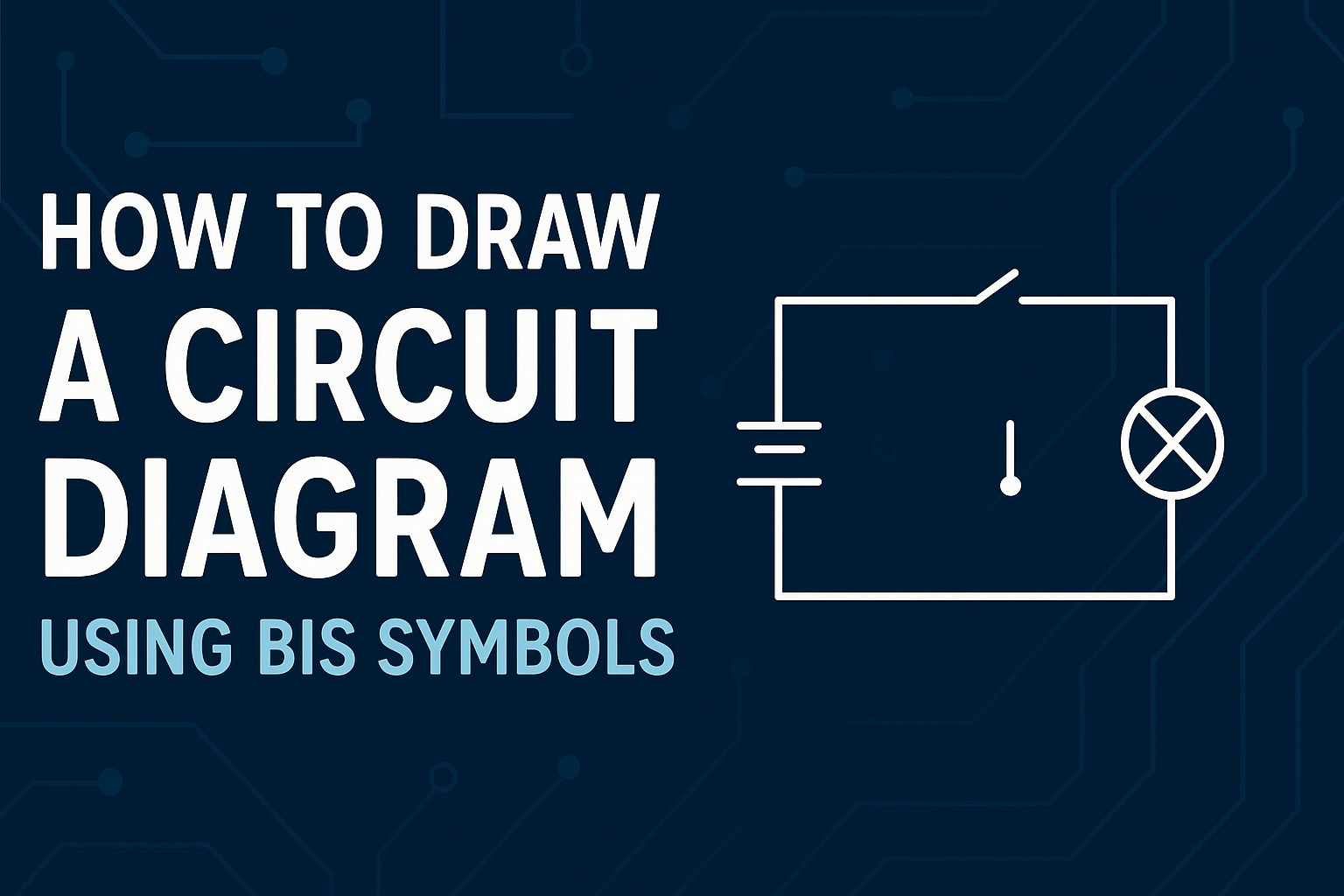 how to draw a circuit