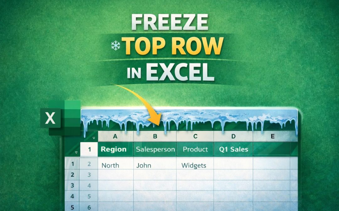 How to Freeze the Top Row in Excel