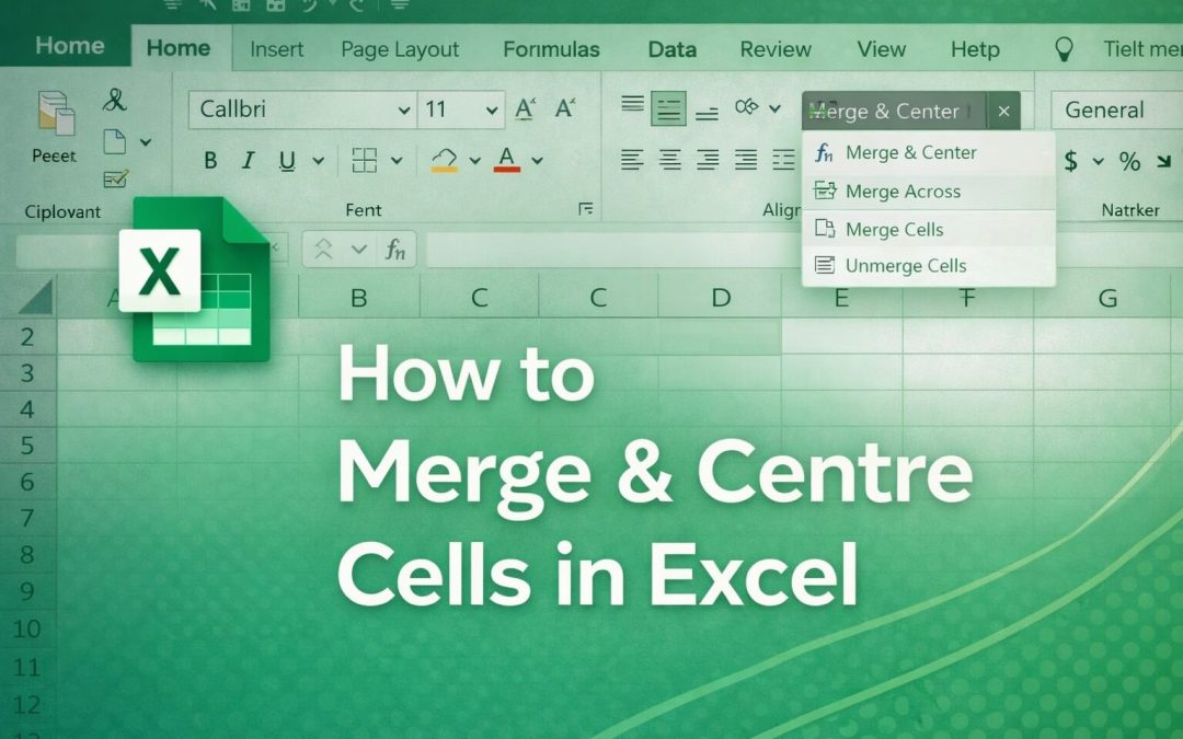 How to Merge & Centre Cells in Excel