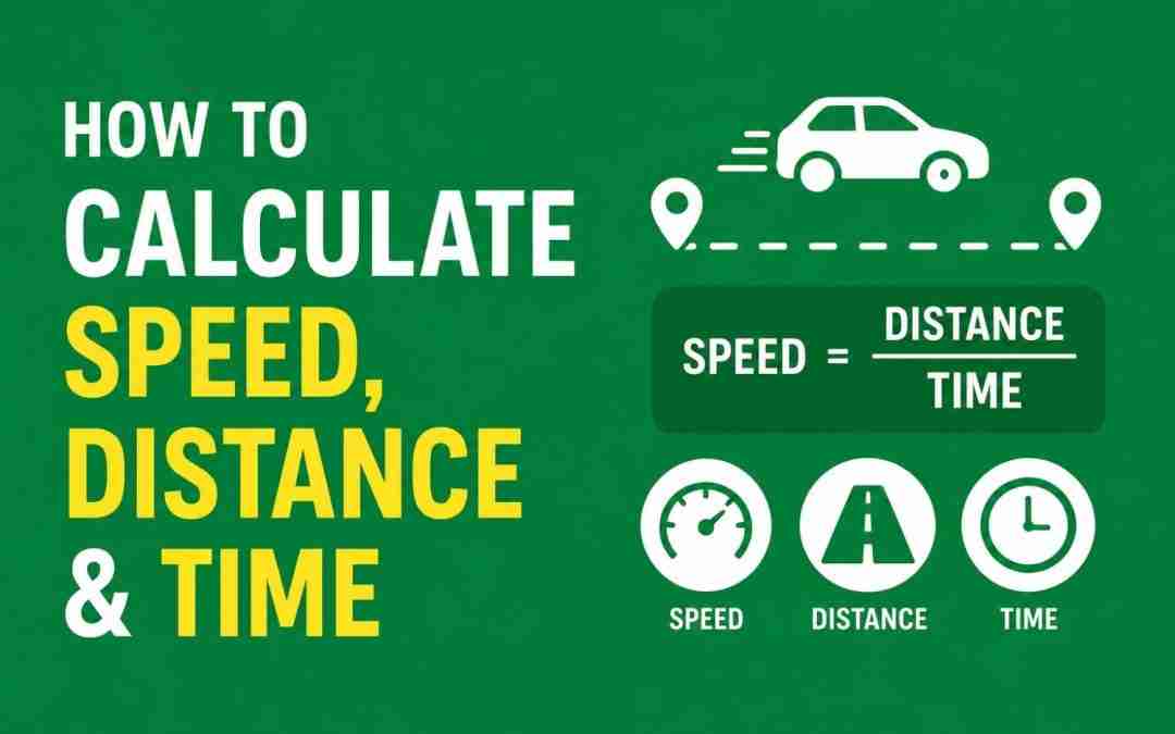 How to Calculate Speed, Distance & Time