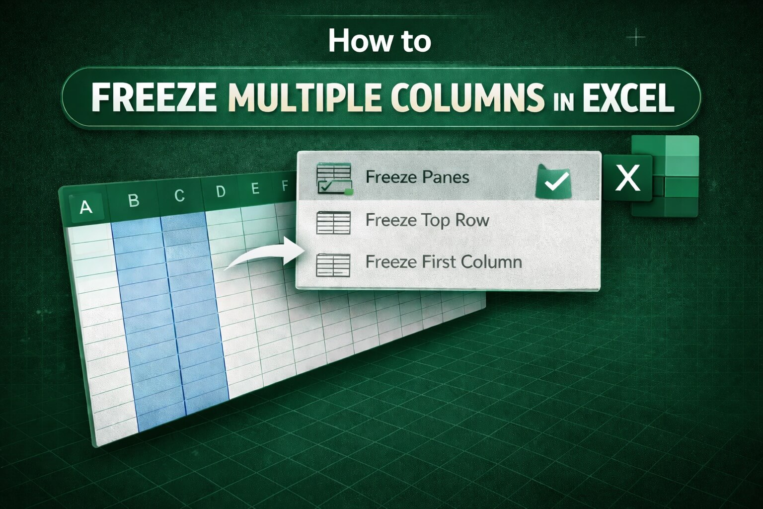 How to Freeze Multiple Columns in Excel How to Freeze Multiple Columns in Excel