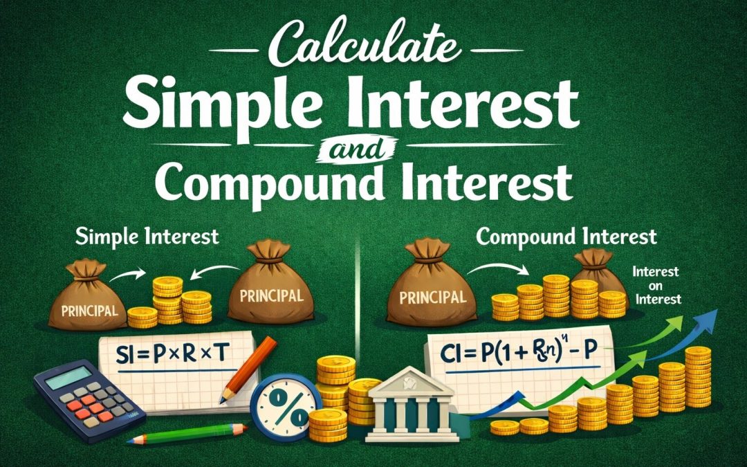 How to Calculate Simple Interest and Compound Interest
