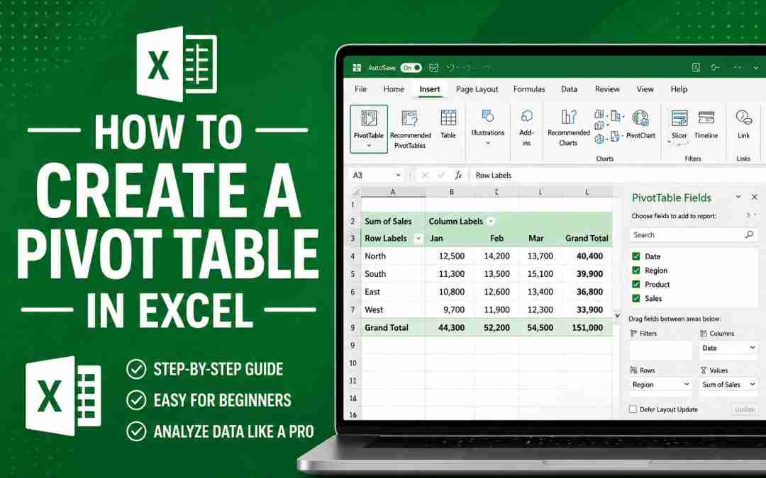 How to Create a Pivot Table in Excel
